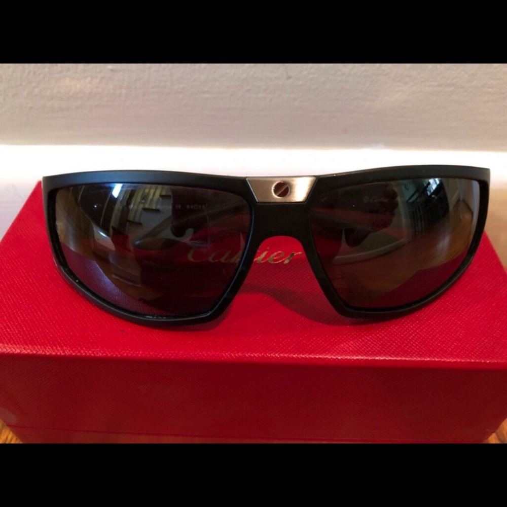 Cartier Santos Sport Black Sunglasses